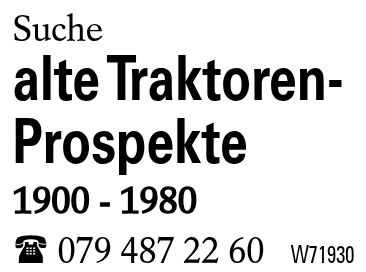 alte Traktoren-Prospekte