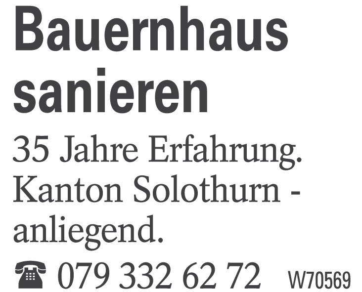 Bauernhaus sanieren