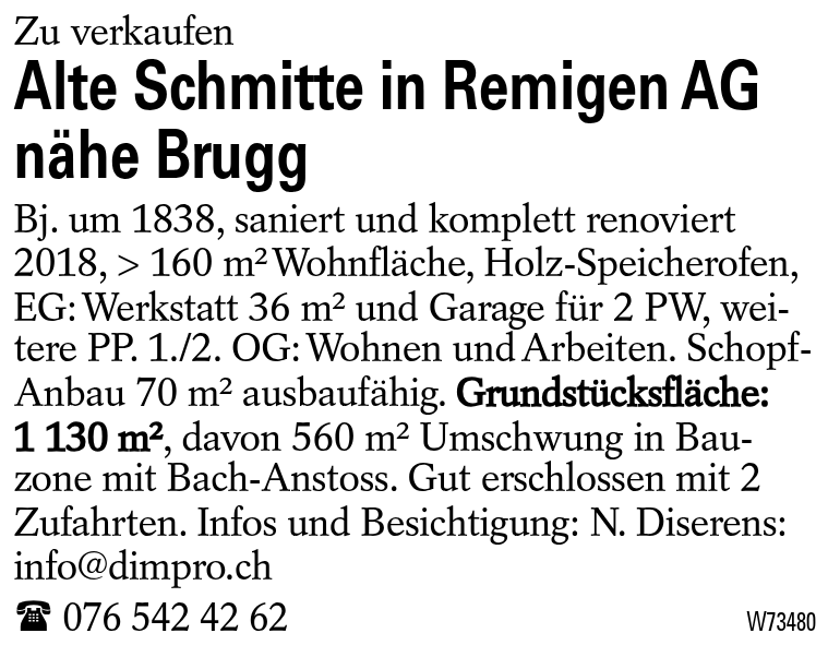 Alte Schmitte in Remigen AG nähe Brugg