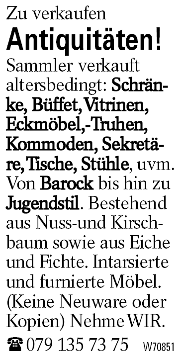 Antiquitäten!