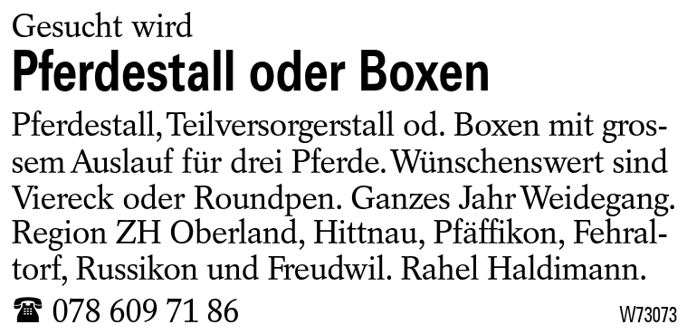Pferdestall oder Boxen