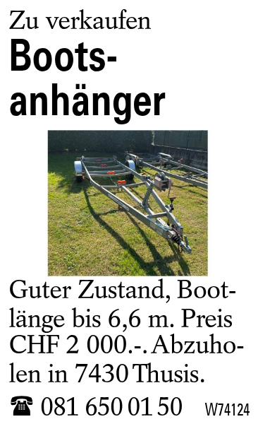 Boots-anhänger
