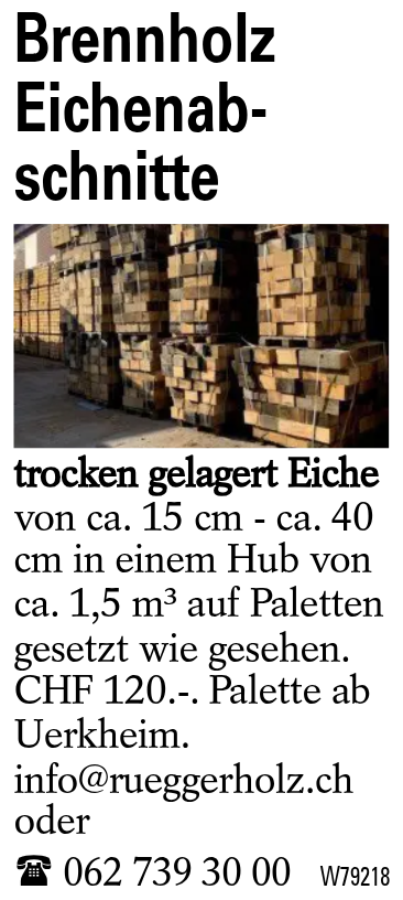 Brennholz Eichenabschnitte
