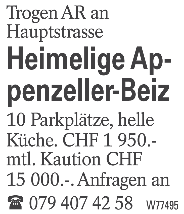 Heimelige Appenzeller-Beiz