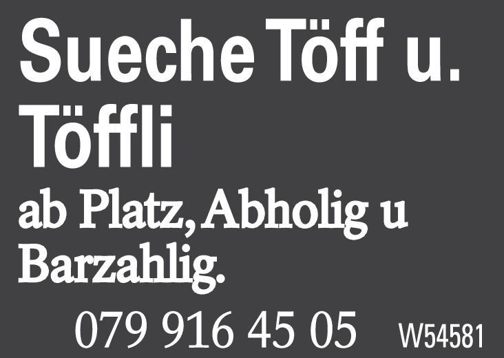 Sueche Töff u. Töffli