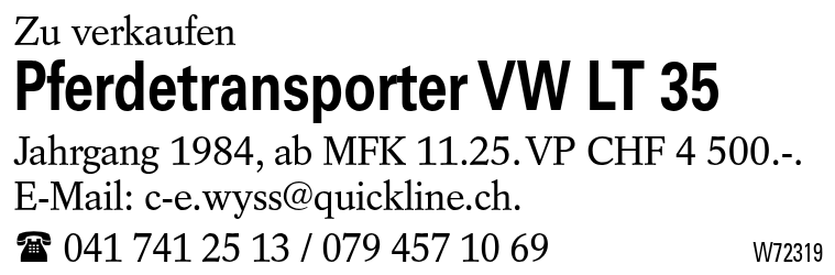 Pferdetransporter VW LT 35
