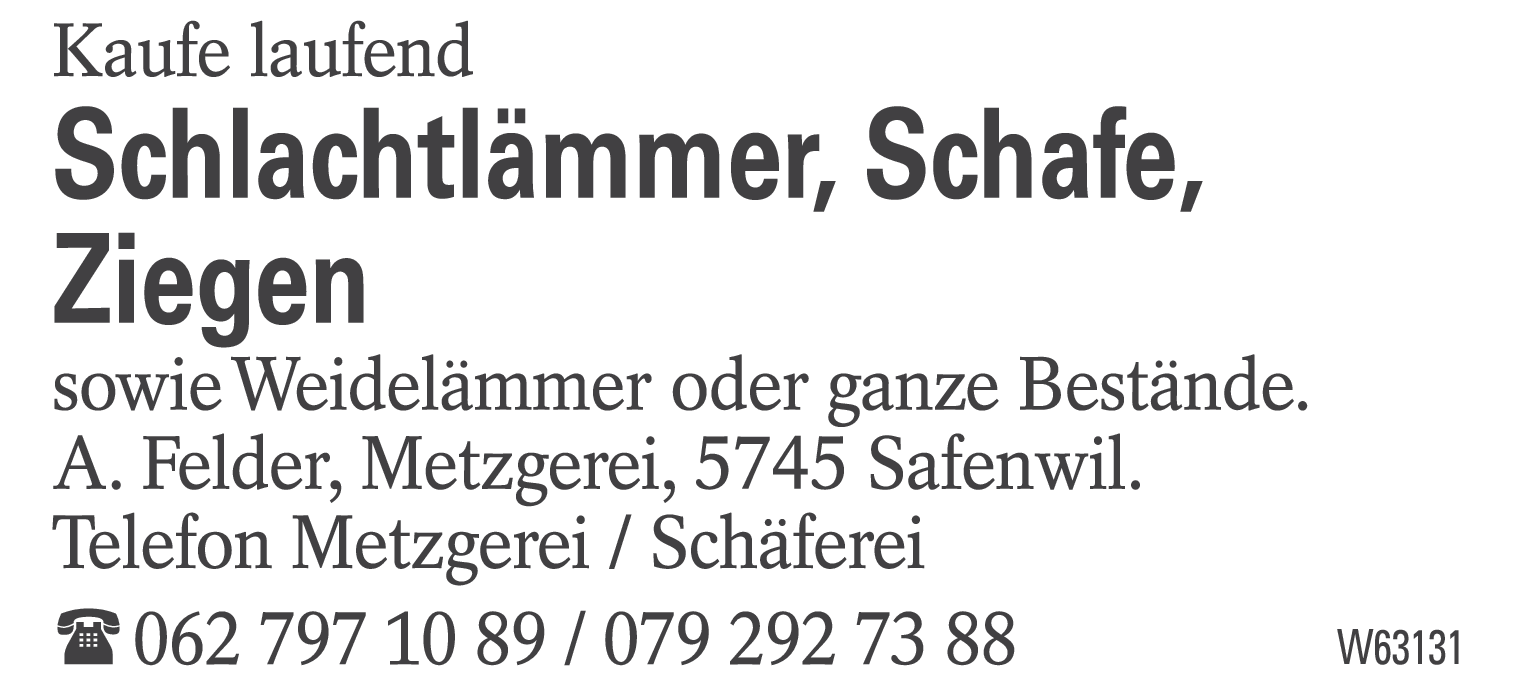 Schlachtlämmer, Schafe, Ziegen