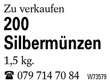 200 Silbermünzen