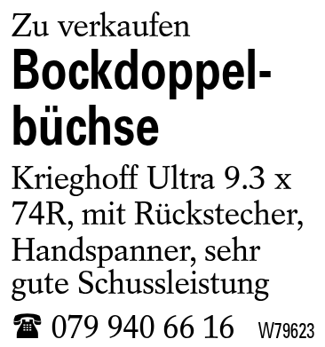 Bockdoppelbüchse