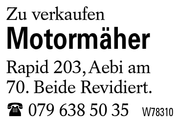 Motormäher