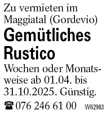 Gemütliches Rustico