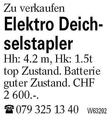 Elektro Deichselstapler