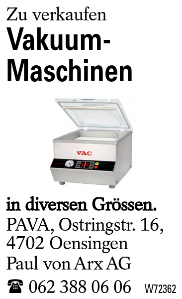 Vakuum-Maschinen