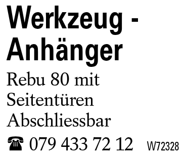 Werkzeug -Anhänger