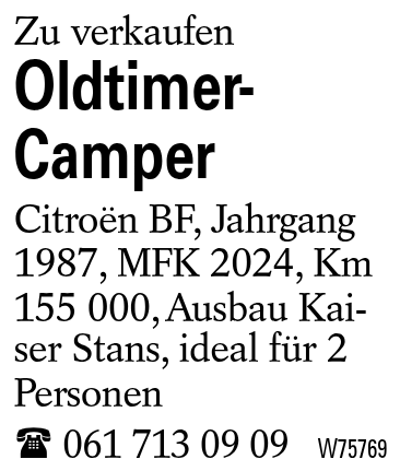 Oldtimer-Camper