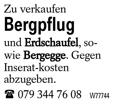 Bergpflug