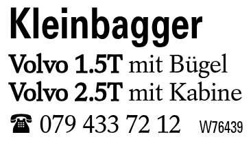 Kleinbagger