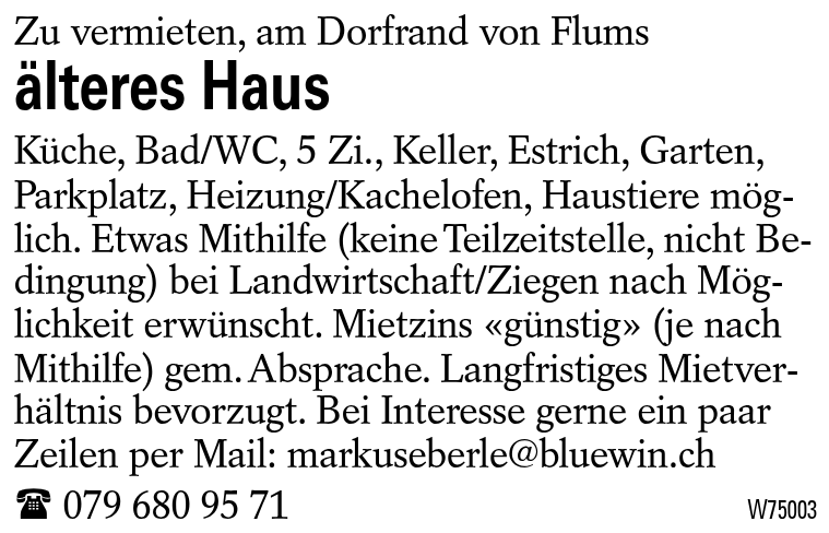 älteres Haus
