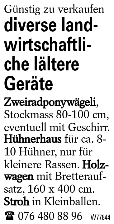 diverse  landwirtschaftliche lältere Geräte