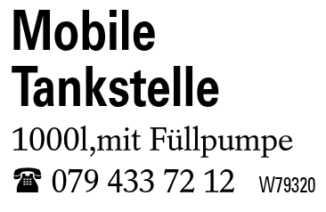 Mobile Tankstelle