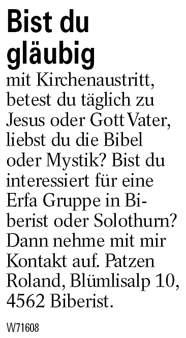 Bist du      gläubig