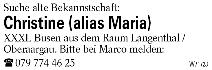 Christine (alias Maria)