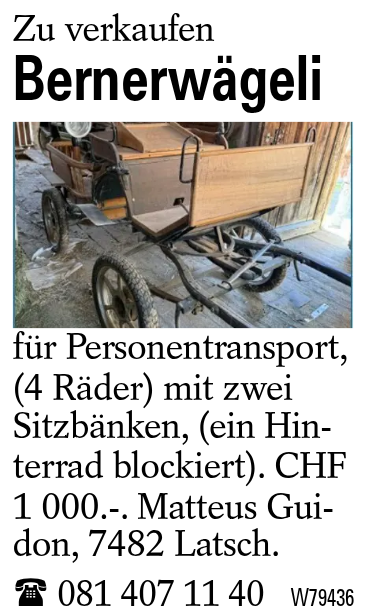 Bernerwägeli
