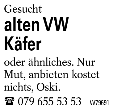 alten VW Käfer