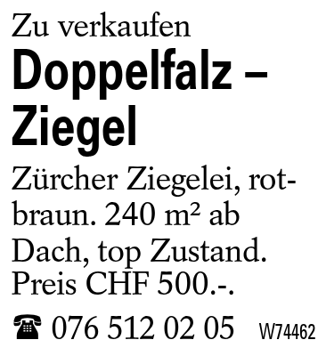 Doppelfalz – Ziegel