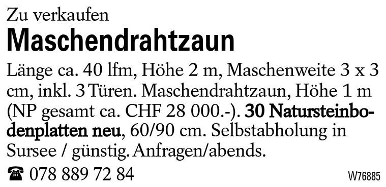 Maschendrahtzaun