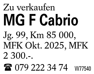 MG F Cabrio