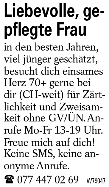 Liebevolle, gepflegte Frau