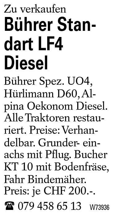 Bührer Standart LF4 Diesel