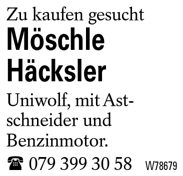 Möschle Häcksler