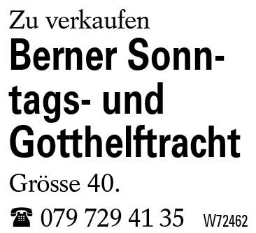 Berner Sonntags- und Gotthelftracht