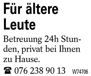 Für ältere Leute