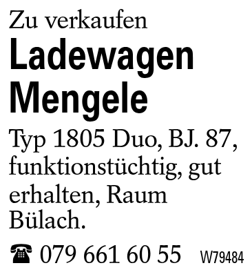 Ladewagen Mengele