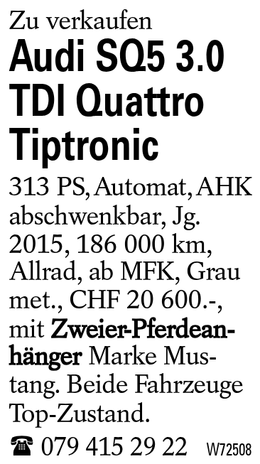 Audi SQ5 3.0 TDI Quattro Tiptronic