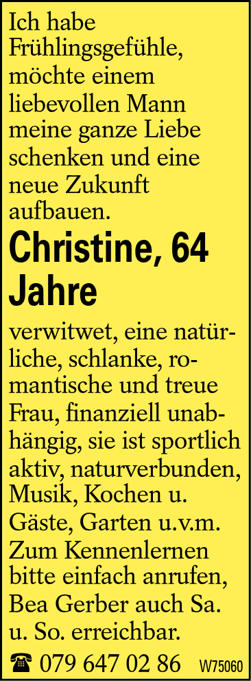 Christine, 64 Jahre