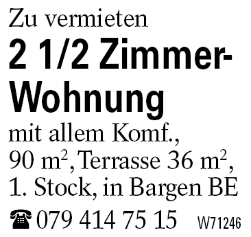 2 1/2 Zimmer-Wohnung