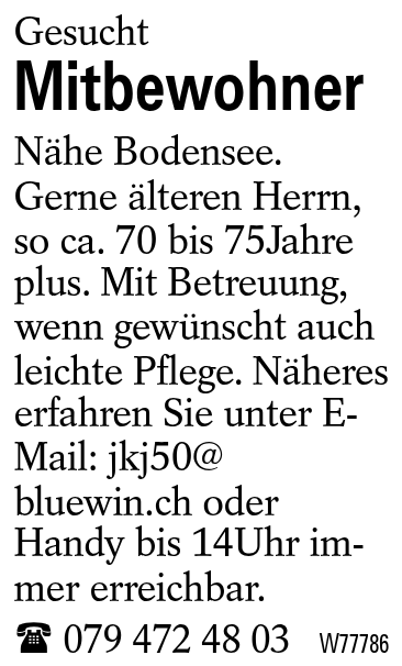 Mitbewohner
